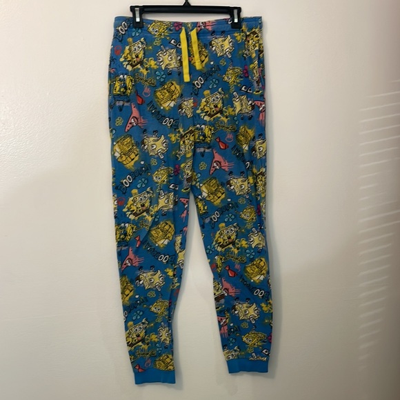 SpongeBob Squarepants | Pants | Spongebob Square Pants Large Blue Pajama Pants 6 Cotton 40 ...